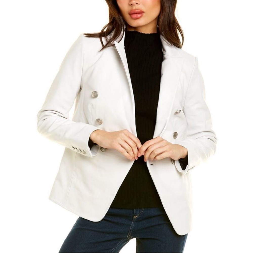 Marley Blazer, Bright White - Lamb Leather size XS very good condition New